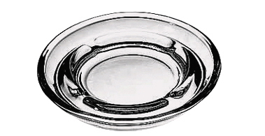 Popelník 12,7cm čirý kulatý,nízský,dvojitý okraj-LB